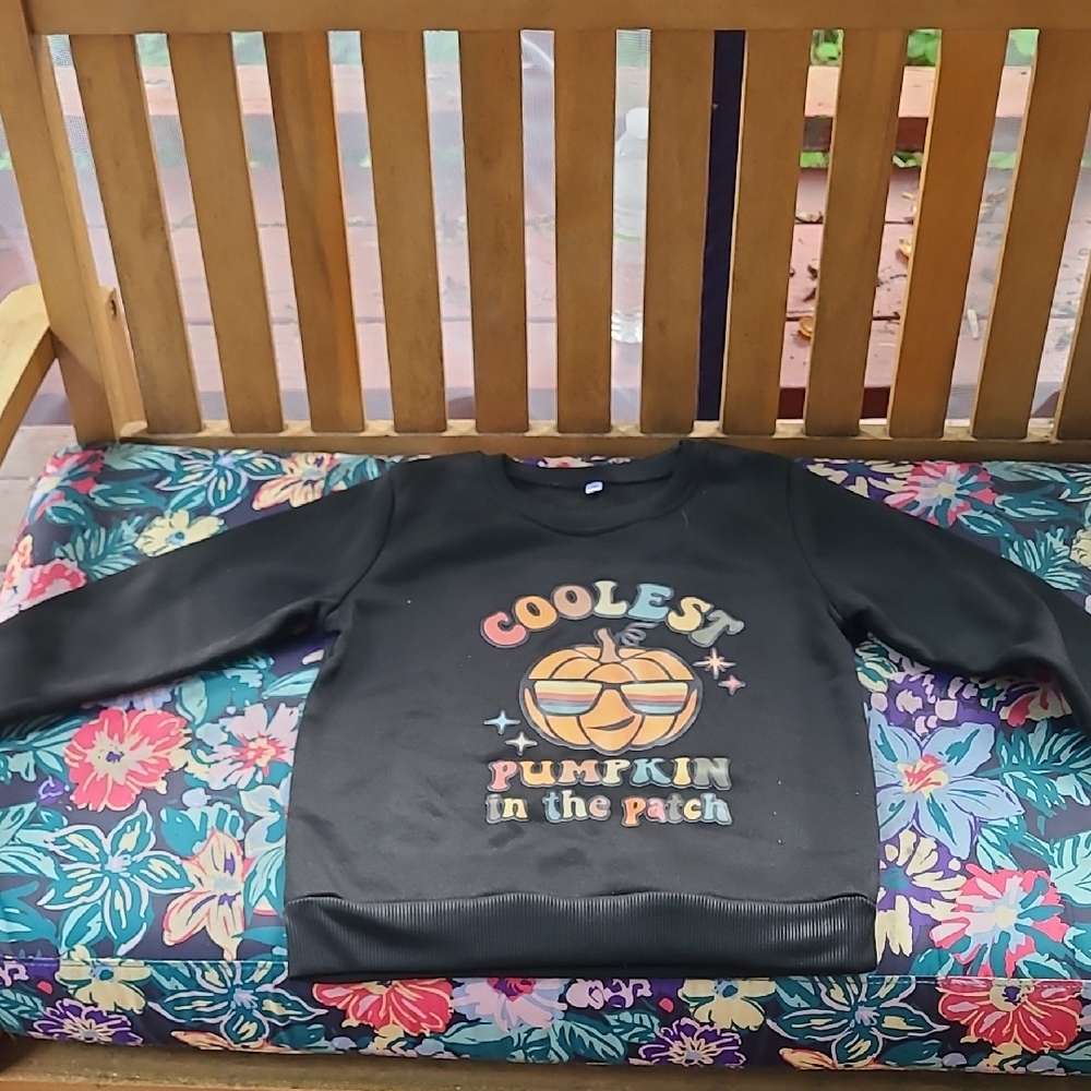 Black Pumpkin Kids Sweatshirt